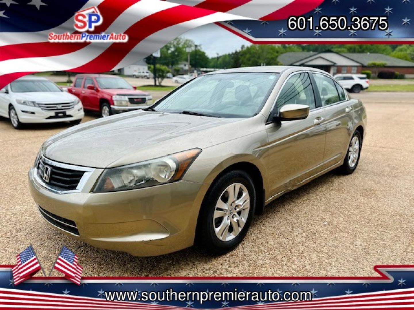 2008 TAN HONDA ACCORD LX-P (JHMCP26448C) , located at 922 W. Beacon St., Philadelphia, MS, 39350, (601) 650-3675, 32.770447, -89.127151 - Photo#2